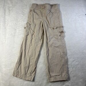 Crazy 8 Girls Gray Tan Pants Size 5 Roll Up Pant Legs